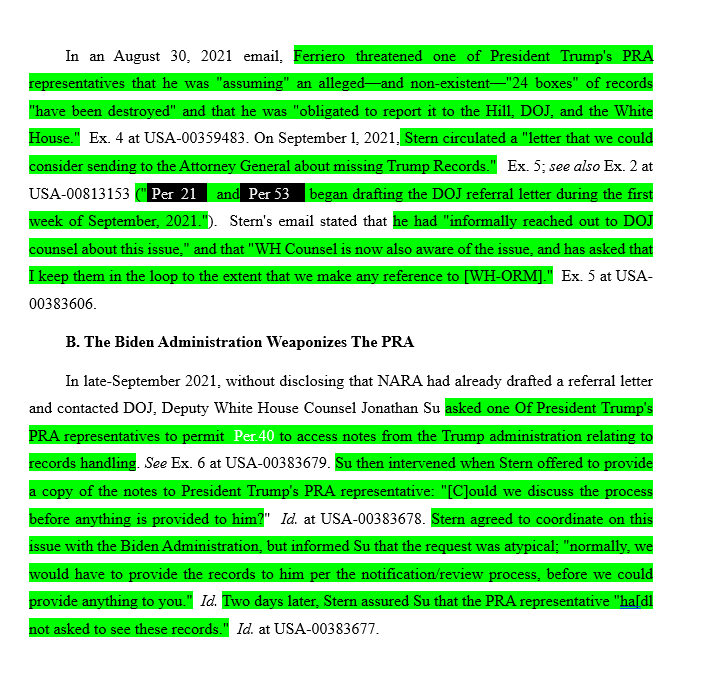 gopcongress's tweet photo. @julie_kelly2 As before, previously redacted text in green. https://t.co/FjaY64brka