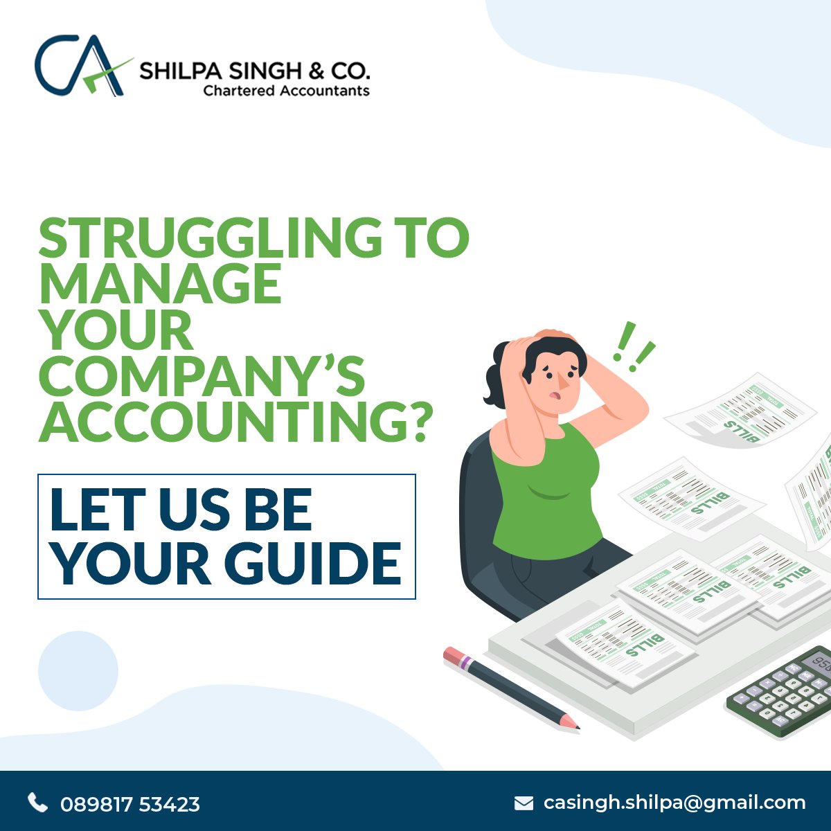 Struggling to navigate your company's accounting complexities? Trust us to guide you through the financial maze.

#GST #Refund #Transparency #Efficiency #NewBusiness #GSTKaro #CA