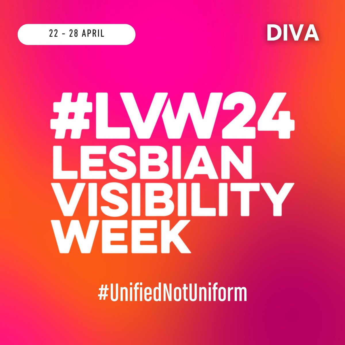 Happy #LesbianVisibilityWeek to my  incredible friends who put the L in #LGBTQIA, You are simply AMAZING 

🧡🤍🩷 

#LVW24 | #UnifiedNotUniform