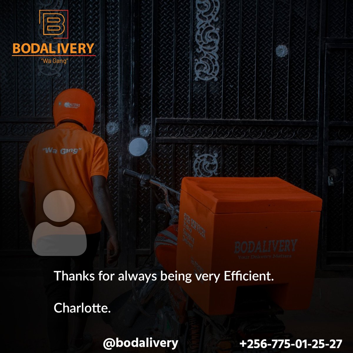 𝗖𝘂𝘀𝘁𝗼𝗺𝗲𝗿 𝗦𝗽𝗼𝘁𝗹𝗶𝗴𝗵𝘁: 𝗬𝗼𝘂𝗿 𝗙𝗲𝗲𝗱𝗯𝗮𝗰𝗸 𝗣𝗼𝘄𝗲𝗿𝘀 𝗨𝘀 𝗙𝗼𝗿𝘄𝗮𝗿𝗱! 

Have a story to share about your Bodalivery experience? Drop us a line in the comments below and let your voice be heard!

#Bodalivery #CustomerFeedback #YourOpinionMatters