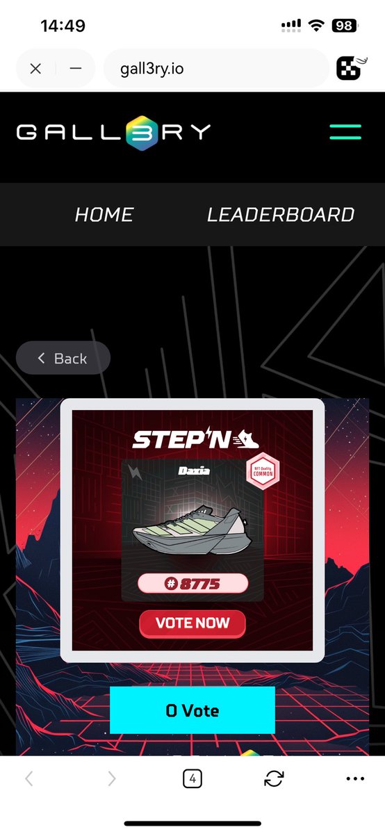 Yefei2022's tweet photo. @Stepnofficial @gall3ry_3 #STEPNCard #HyperTag https://t.co/hjUWlr7Bkr