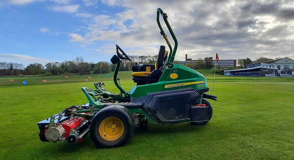 GreenTekGroup's tweet photo. GreenTek's recent demo for @JohnstonGilpin, our Northern Ireland Key Dealer. Demonstrating our Dyna-Seeders on a John Deere 2750E at Galgorm Castle Golf Club. 
#johntsongilpin #greenkeeper #dynaseeder #coursemanager https://t.co/1ZsYzOIcqY