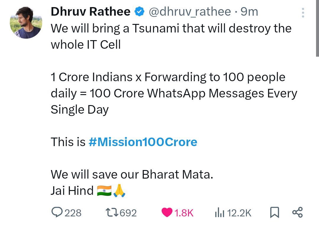 #mission100crore #Dhruv_Rathee