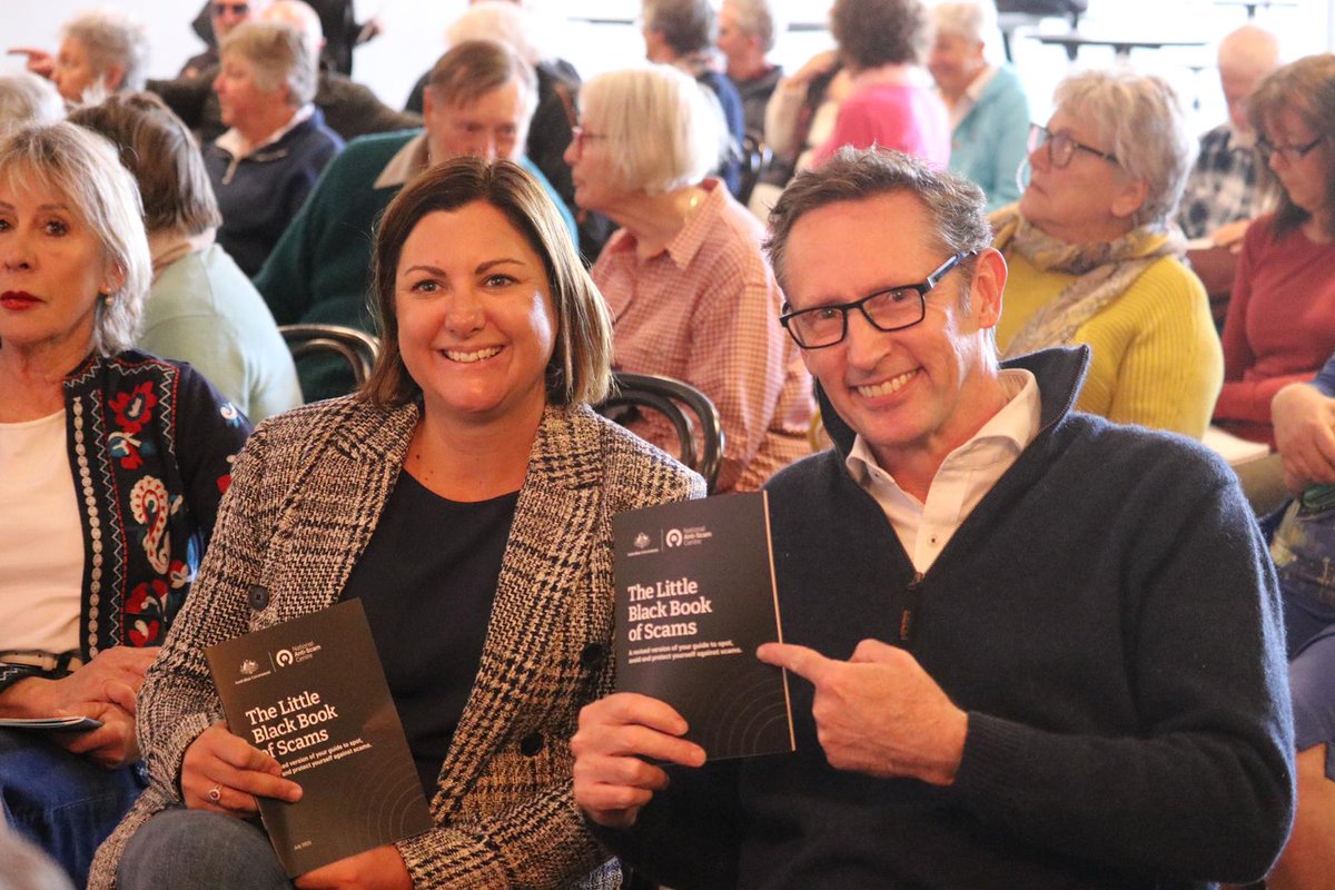 Fantastic day with @KristyMcBain providing locals tips and tricks at our Cooma Scams Forum.