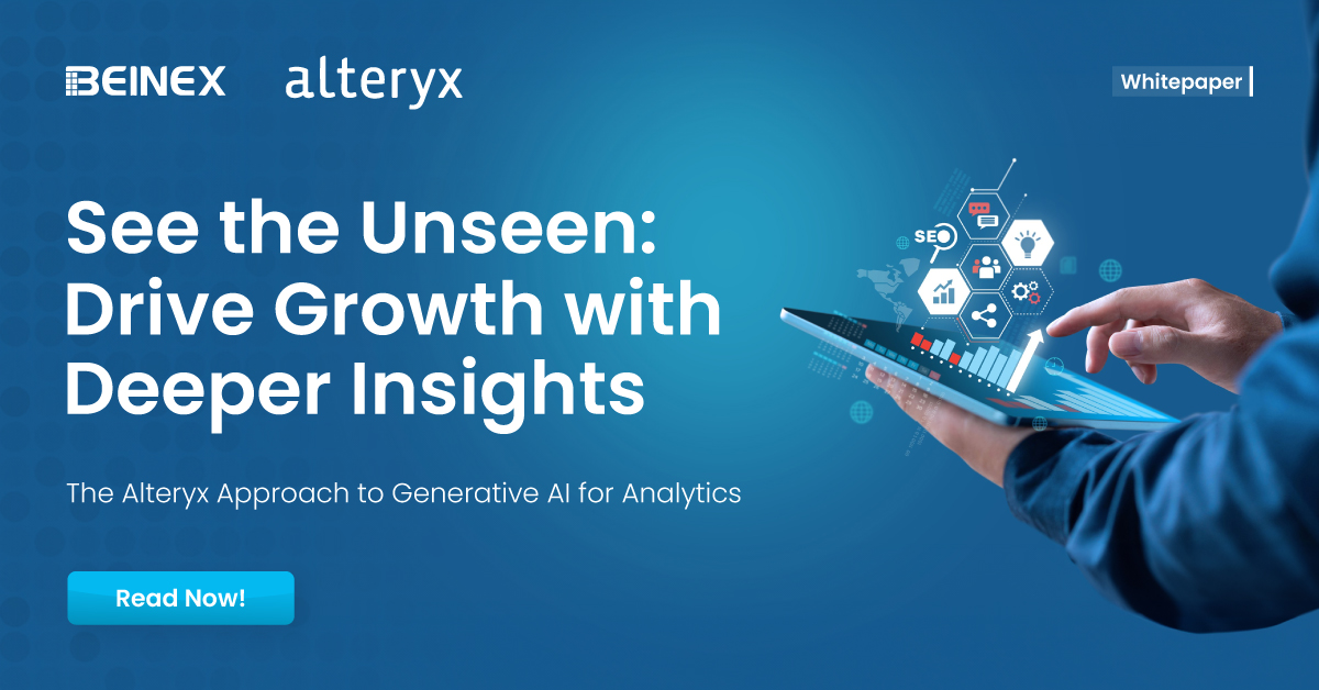 BeinexOfficial's tweet photo. As #GenAI becomes universal, #Alteryx redefines #analytics delivery, ensuring customers leverage this #technology within an enterprise-grade #platform. Discover the future of analytics with Alteryx's AI Platform for #EnterpriseAnalytics. Read more: https://t.co/QAq9i3XEhO
#beinex https://t.co/B9BHCEIoyR