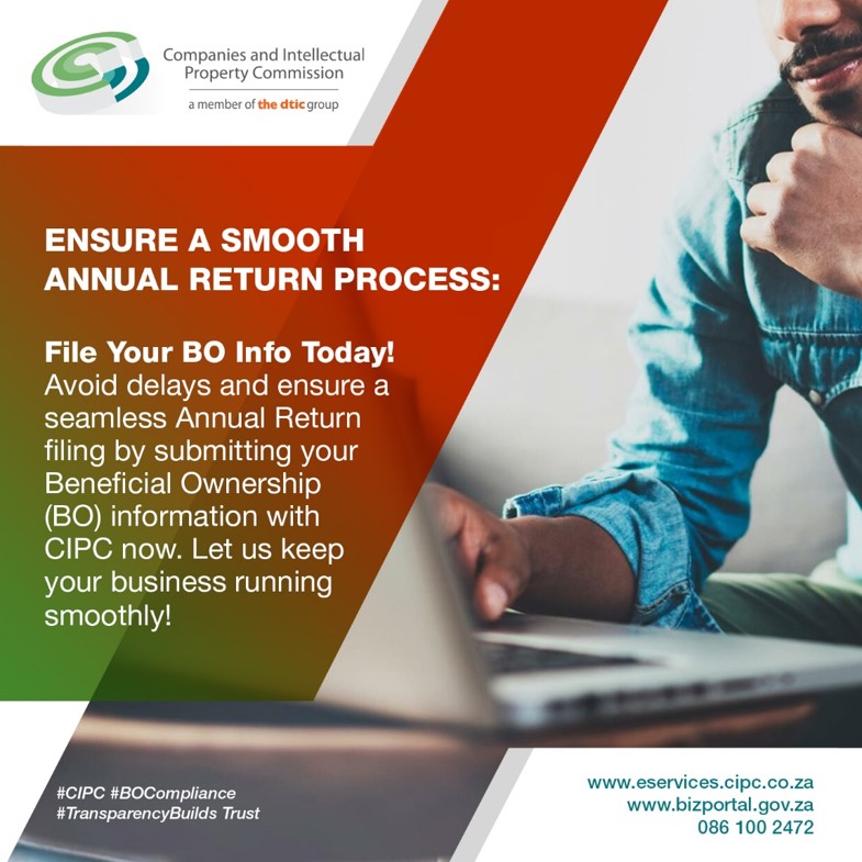 BizPortalGovZa's tweet photo. Ensure a Smooth Annual Return Process
#CIPC #BOFiling #AnnualReturnReady #ThinkCIPC https://t.co/GpwRw51K0P