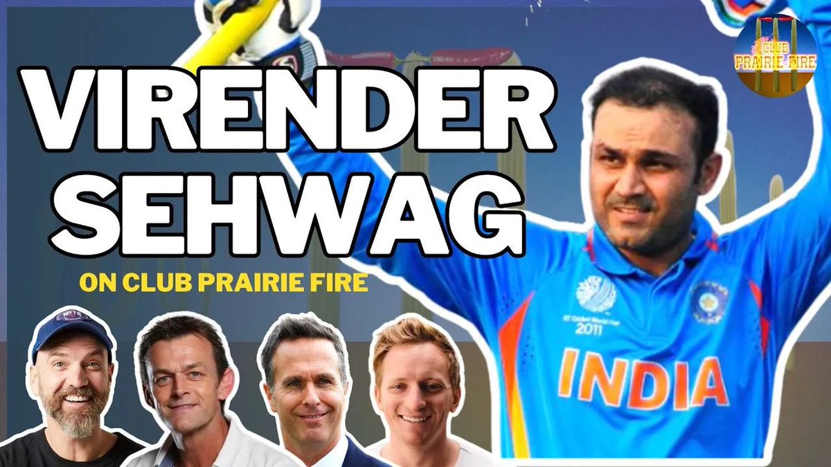 So good to have @virendersehwag on this weeks show @clubprairiefire .. Strong views and a love of @RonnieIrani youtu.be/CCVwWnGyjwA .. #India