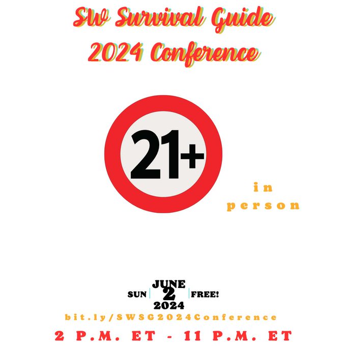 SWSG 2024 Conference  Sun. June 2, 2 p.m. - 11 p.m. ET Online &amp; in person | FREE https://t.co/8RsSAdhvQ9  Don't<a href="/tag/catch75"class="tags"><span>#catch75</span></a>