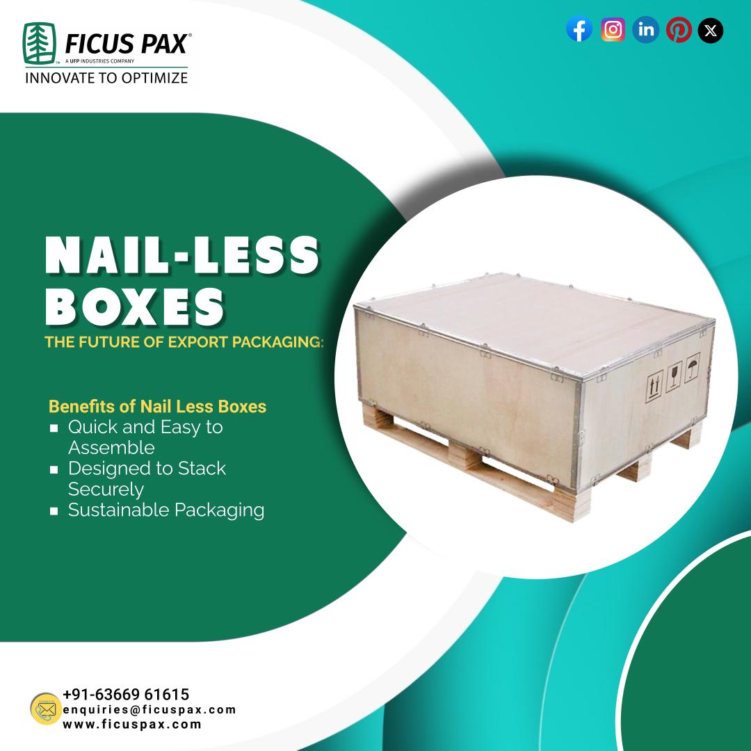 Introducing the innovative and stylish Nailess Boxes by Ficus Pax. These boxes are meticulously designed with precision to eliminate the need for nails, offering a seamless and secure packaging experience.

#FicusPax #NailessBoxes #EcoFriendlyPackaging #boxes #DhruvRathee