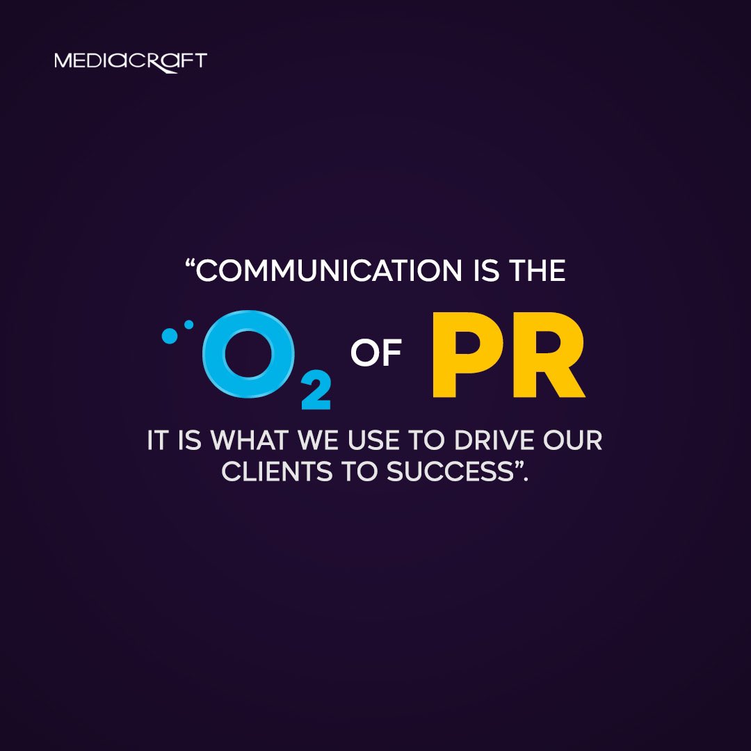 Clear communication generates brand success and PR happens to be the Vehicle.

#PublicRelations #Crisiscommunication #Mediacraft