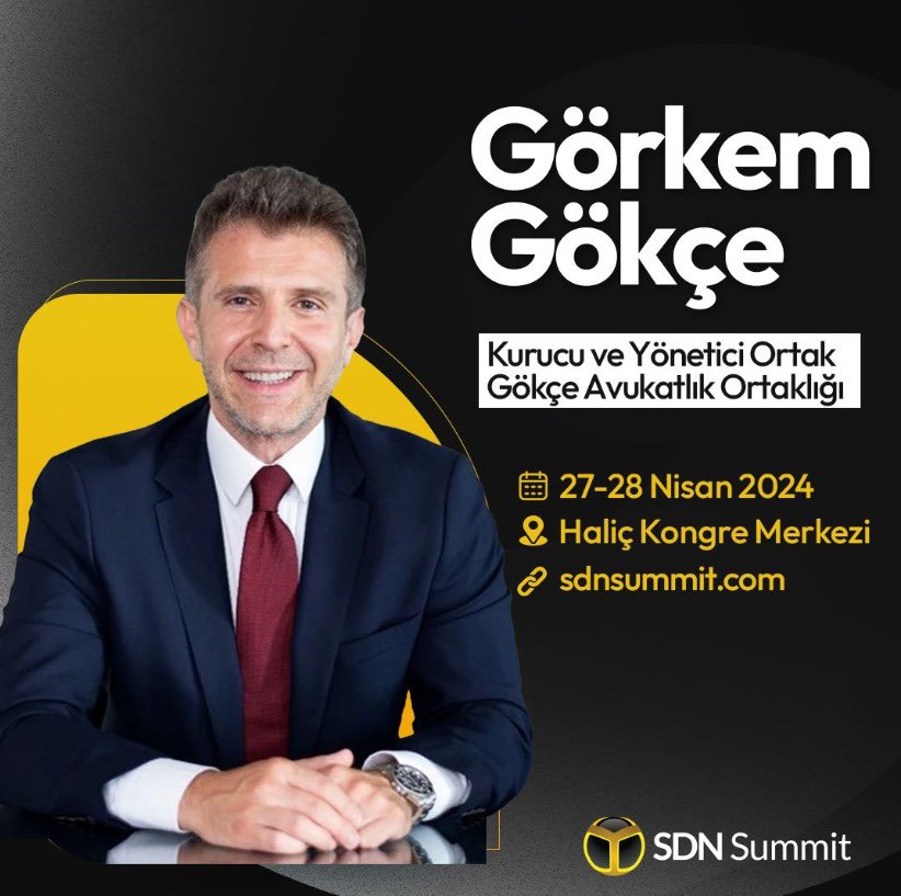 Av. Görkem Gökçe (@avgorkemgokce) on Twitter photo 28 Nisan Pazar günü SDN Summit'te, "Girişimci Heyecanı VS. Hukuki Sınırlar" panelinde konuşuyor olacağım. ShiftDelete.Net ailesine, bana da bu değerli etkinliğe destek olma fırsatı verdiği için teşekkür ederim.
#sdnsummit #shiftdelete #sdnsummit2024 28 Nisan Pazar günü SDN Summit'te, "Girişimci Heyecanı VS. Hukuki Sınırlar" panelinde konuşuyor olacağım. ShiftDelete.Net ailesine, bana da bu değerli etkinliğe destek olma fırsatı verdiği için teşekkür ederim.
#sdnsummit #shiftdelete #sdnsummit2024
