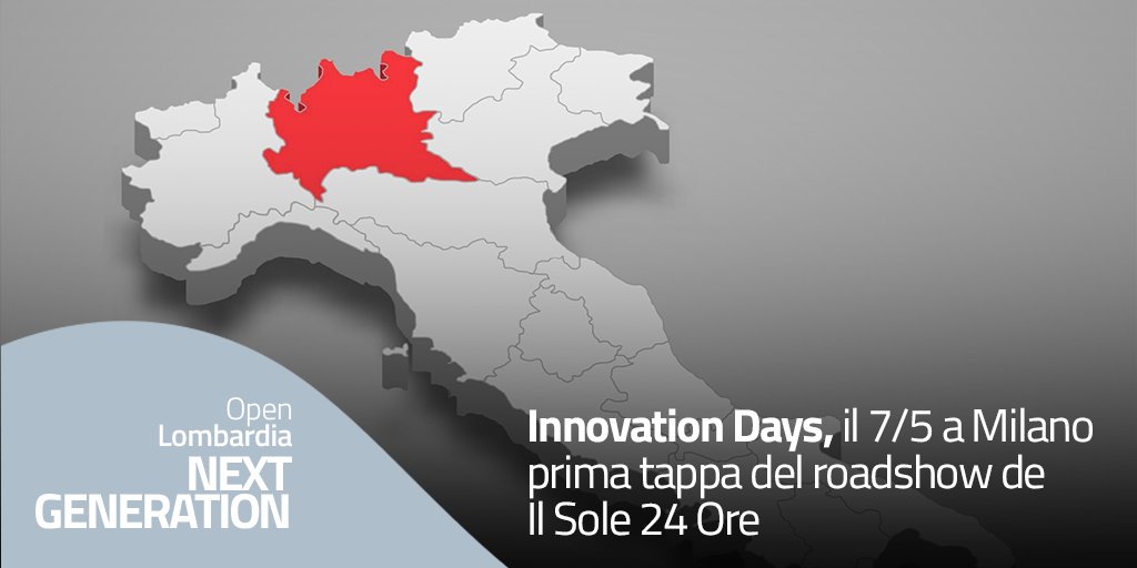 Il 7 Maggio si terrà a Milano, la prima tappa della sesta edizione degli Innovation Days, il roadshow de Il Sole 24 Ore che quest’anno sarà accompagnato nel suo viaggio tra i territori dai Giovani Imprenditori di Confindustria. 👉ow.ly/tBrX50RmnW8