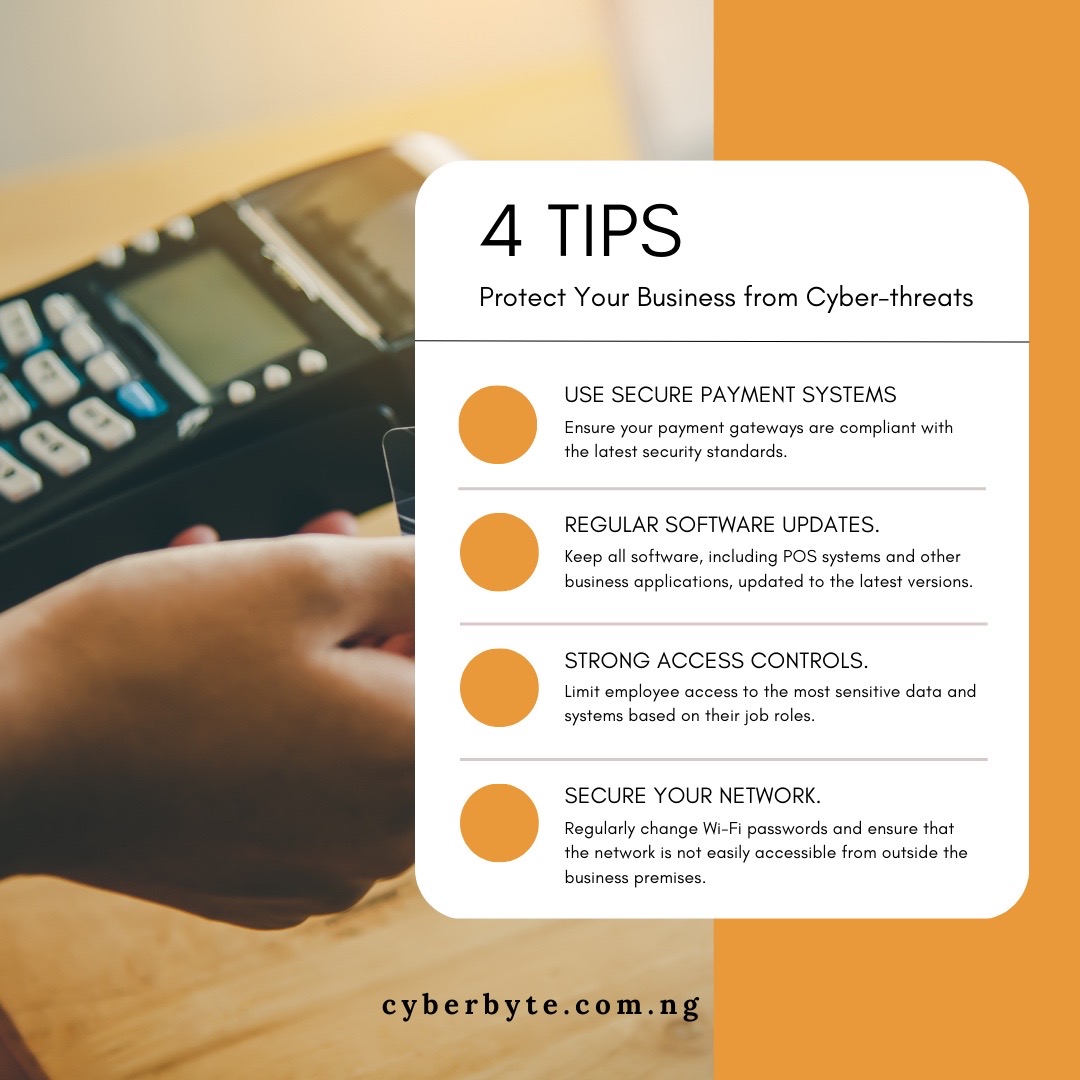 Protect your business, protect your customers 💼🔒 Cybersecurity isn't just about data—it's about trust. Stay one step ahead of cyber threats with these essential tips. 

#Cybersecurity #BusinessProtection #StaySafeOnline #cyberbyteng