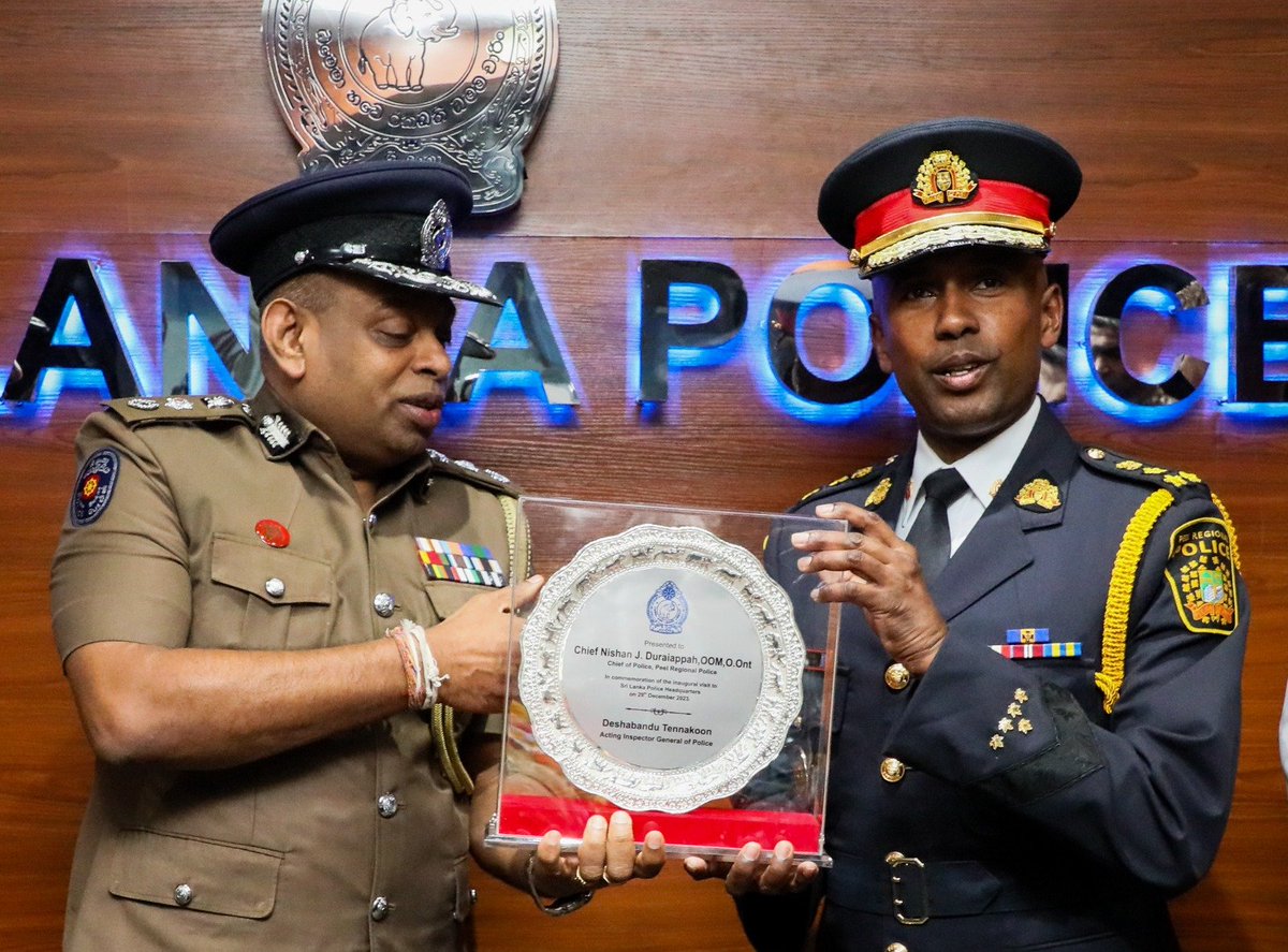 🚨 Canadian police chief was aware of court ruling as he met Sri Lankan torturer Nishan Duraiappah, the Chief of @PeelPolice, was aware of a Supreme Court ruling that found Sri Lanka’s police chief had personally participated in torture, and still decided to meet him in Colombo,…