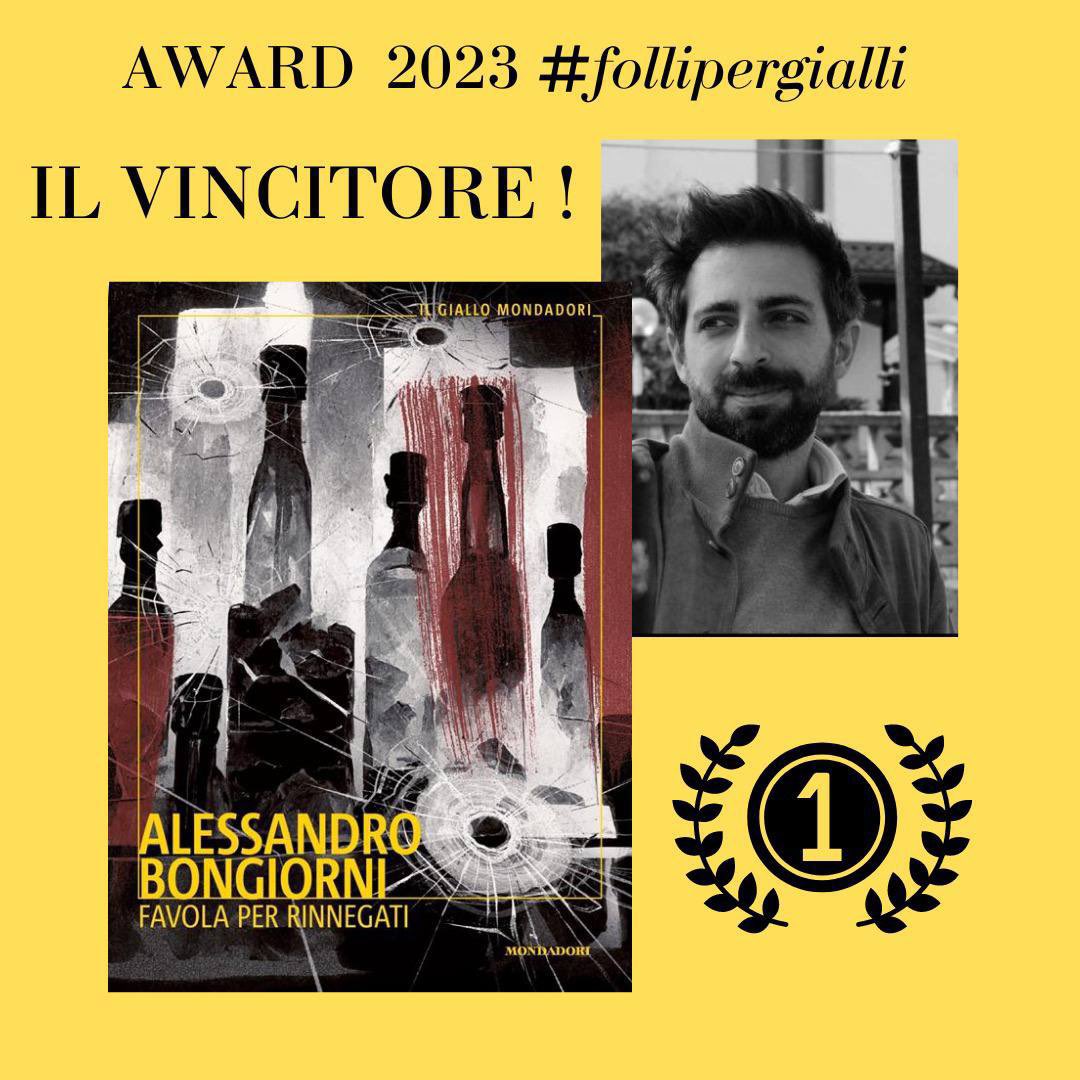 📣  Avete sentito che @ale_bongio è il vincitore dell’Award 2023 dei #follipergialli? 

📣La decisione tra i finalisti è stata  sofferta ma siamo rimasti tutti molto colpiti dalla potenza di questo esordio. 

…ora daccene subito un altro!