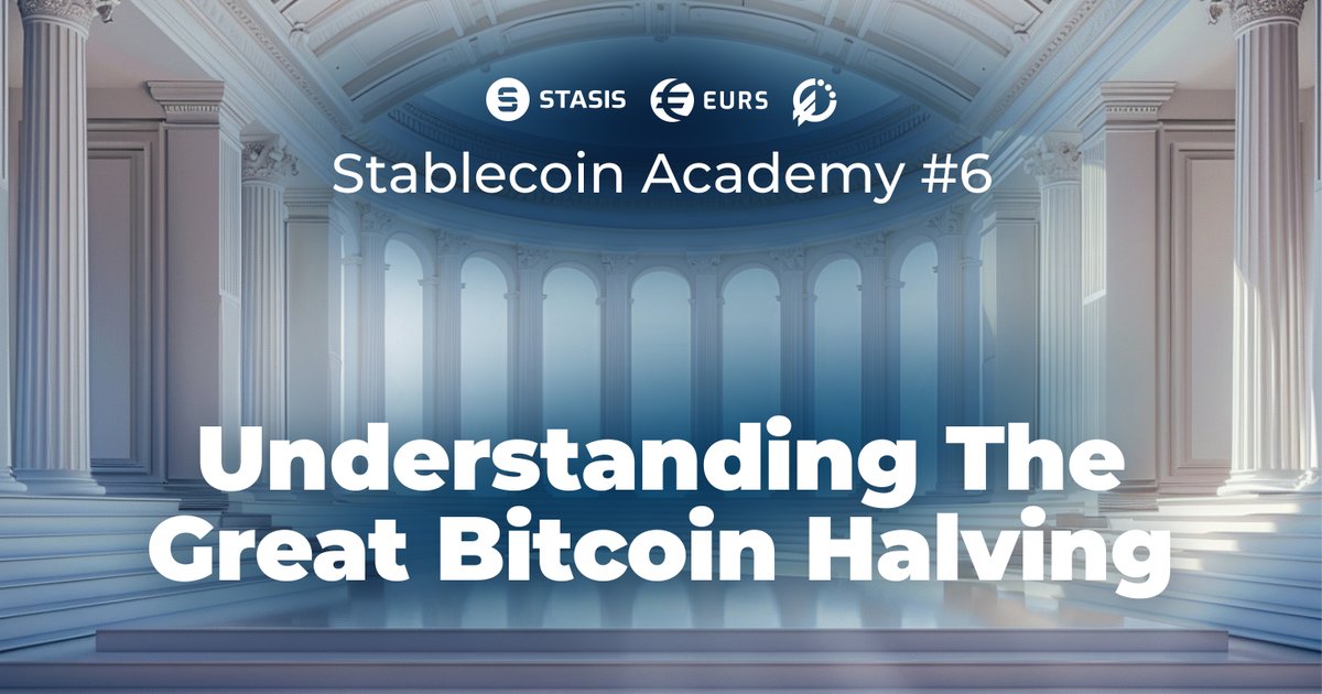 stasisnet's tweet photo. โ๏ธ Start your new working day with some #education!
๐ We're continuing our Stablecoin #Academy article series!
๐กLearn about the Great #BitcoinHalving 2024 in the latest issue:
https://t.co/dA6NqR0cRR
๐ Please share!
#EducationMatters #Bitcoin #BitcoinHalvingEvent #blockchain #cryptocurrency