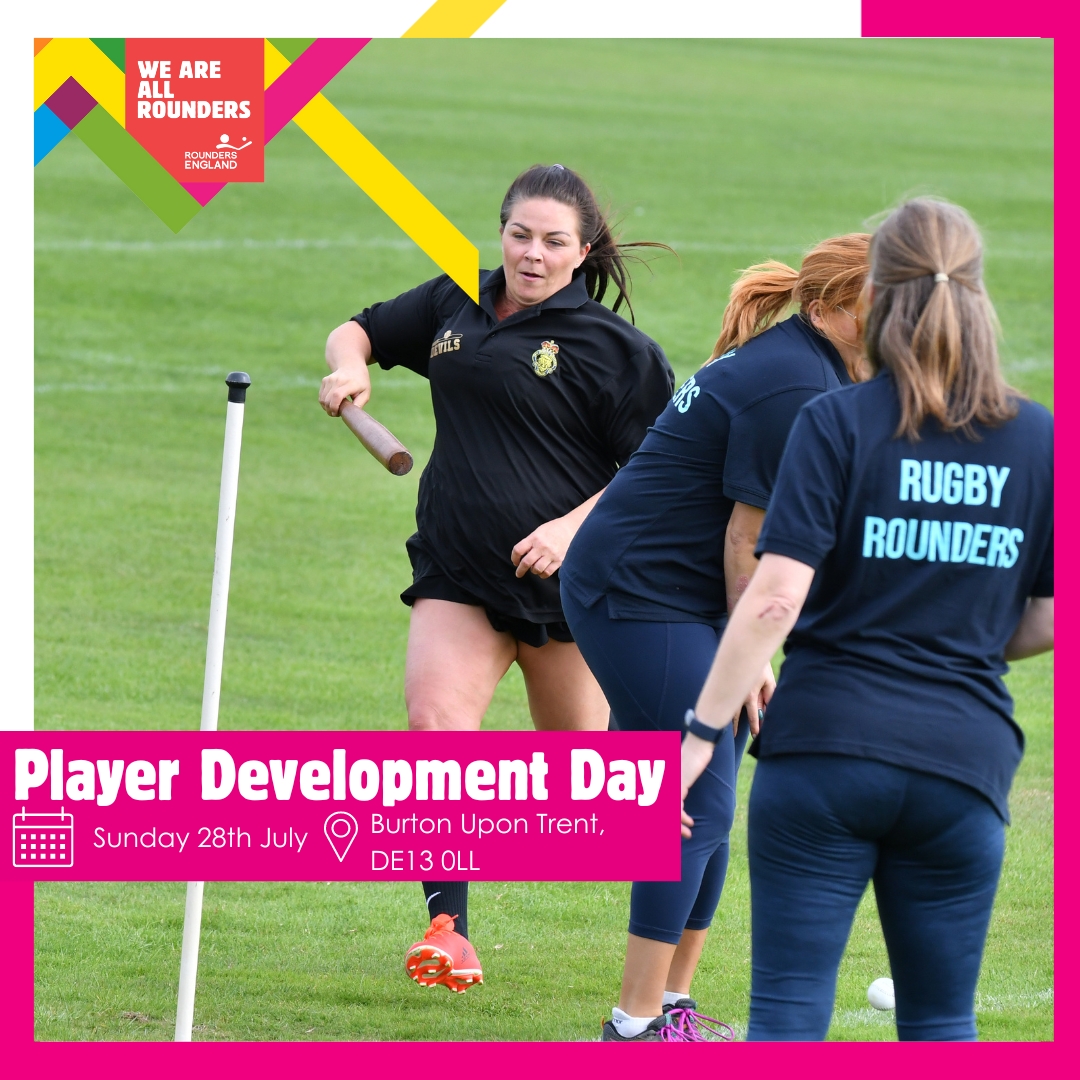 Looking to upskill this season⁉️ Join us in Burton on Sunday 28th July for our Player Development Day - the perfect chance to boost your skillset and be scouted for the Rounders England Talent Pathway! Spaces are limited, book yours today👉️ bit.ly/PDDEastMids