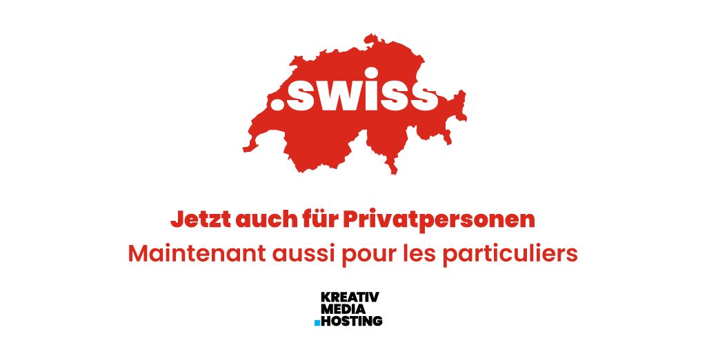 Ab heute ist die .swiss-TLD nun auch für Privatpersonen verfügbar! 🇨🇭
Mit der Schweizer Domainendung kannst du der Welt deine Swissness zeigen. 

Jetzt registrieren: buff.ly/43UG0Eu