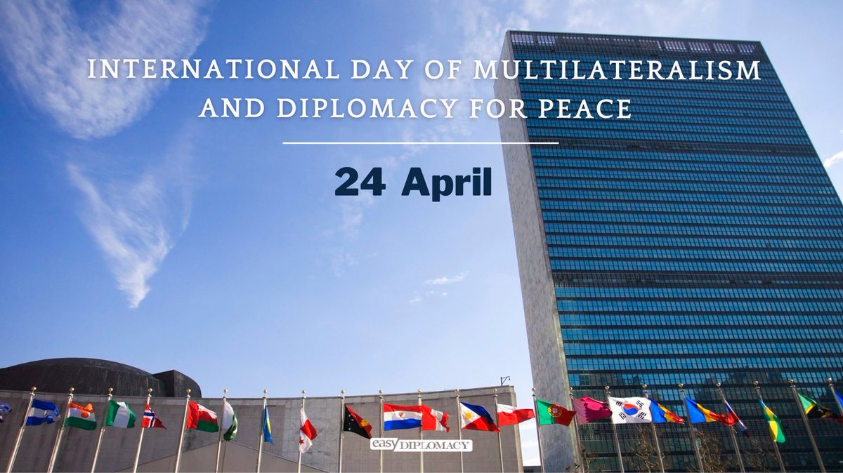 #EasyDiplomacy extends warm wishes on the International Day of #Multilateralism and #Diplomacy for Peace. 
Celebrating the power of the #Dialogue and #Collaboration in resolving conflicts and fostering #Peace worldwide.

#Peacebuilding #GlobalCooperation #TogetherForPeace