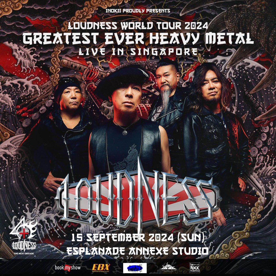 Go Singapore🔥 #loudness #worldtour2024 #greatesteverheavymetal #inasia