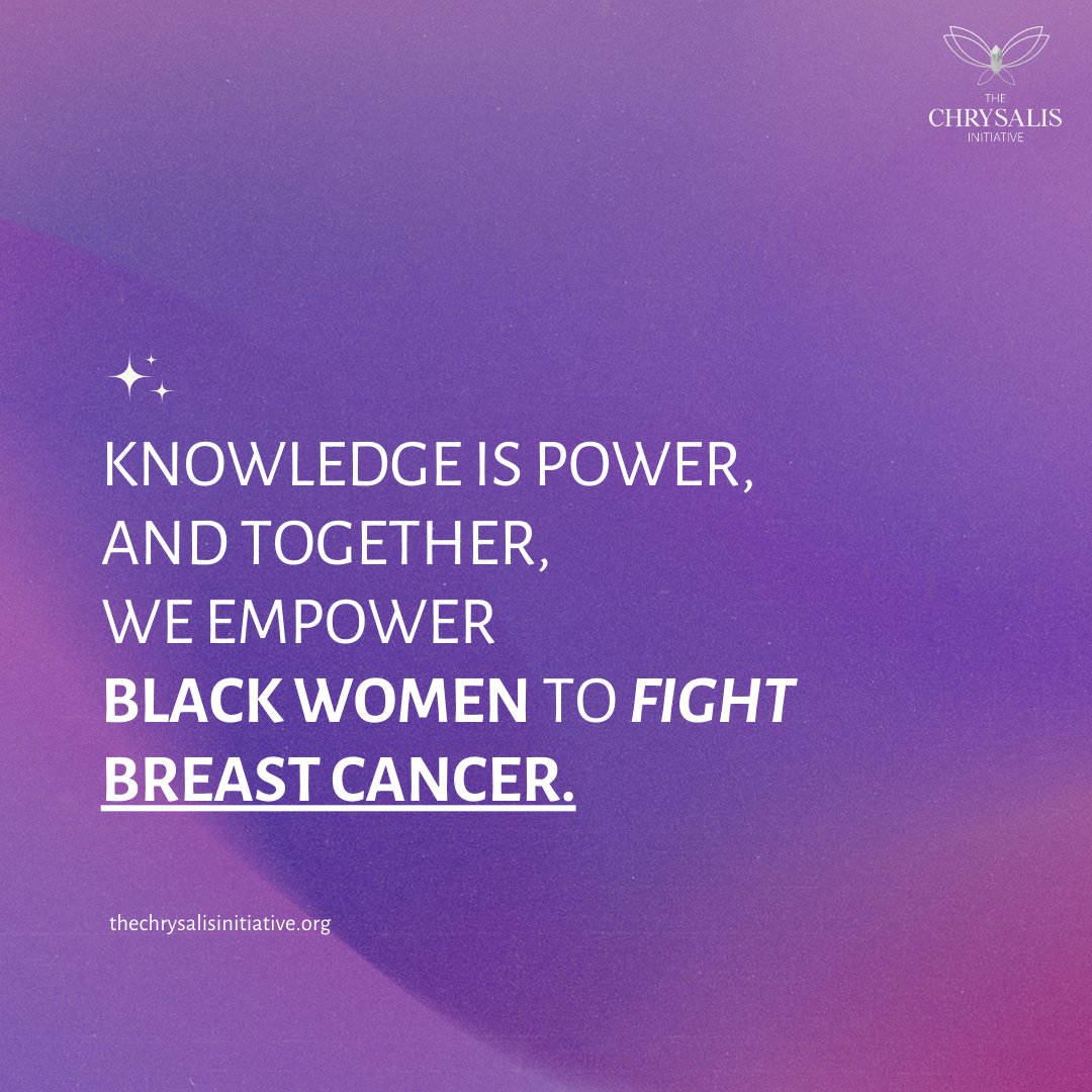 For just $500, we can provide 20 hours of personalized breast cancer coaching to 6 incredible Black women💗
.
  #TogetherWeFight #BreastCancerAwareness #EarlyDetectionSavesLives #TheChrysalisInitiative #YouGotThis #donate #WomenInHealthcare #BreastCancerCare.