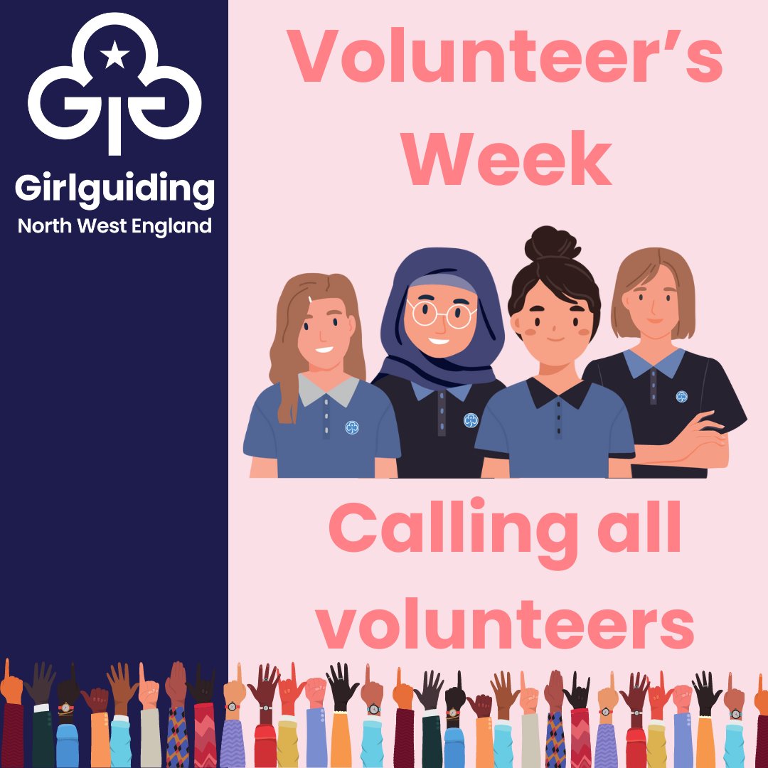 Do you want to get involved in a new exciting opportunity for Volunteer's Week? To find out more, please join our zoom call on Thursday 9th May, 7:30-8 pm. To register your interest please email sophie.whitham@girlguidingnwe.org.uk by Monday 6th May✨