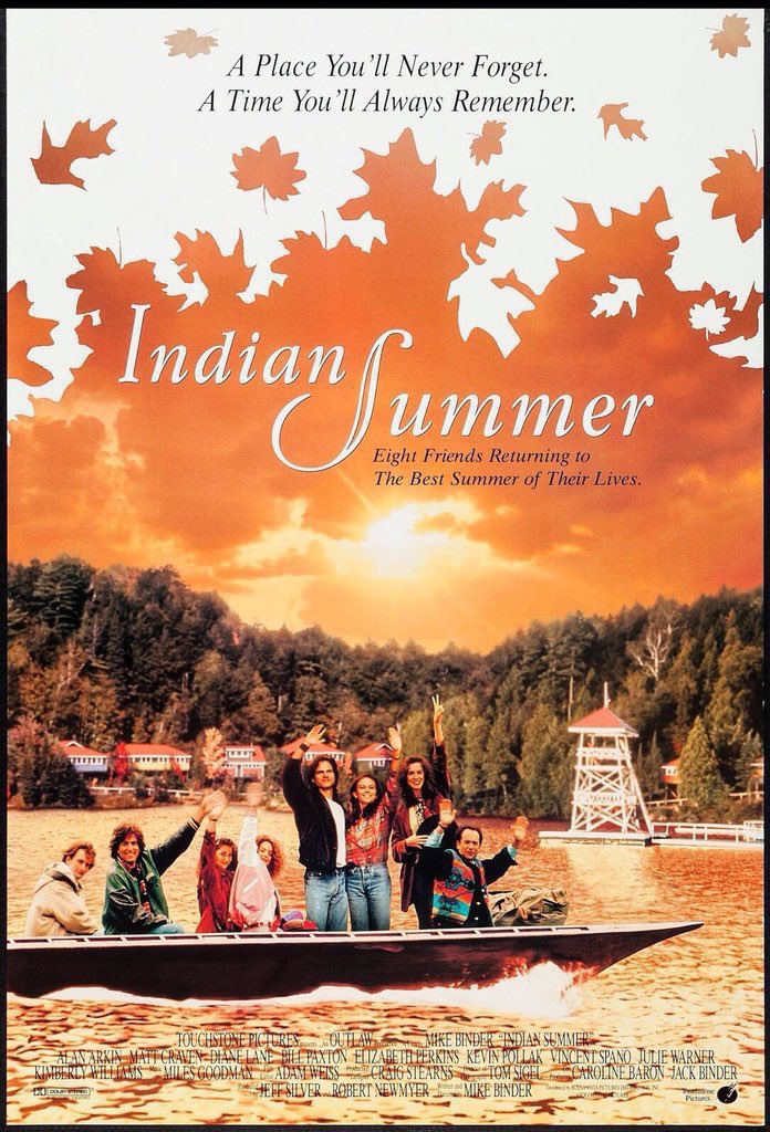 🎬MOVIE HISTORY: 31 years ago today, April 23, 1993, the movie ‘Indian Summer’ opened in theaters!

#AlanArkin #MattCraven #DianeLane #BillPaxton @Elizbethperkins #KevinPollak #SamRaimi #VincentSpano #JulieWarner #KimberlyWilliamsPaisley #MikeBinder