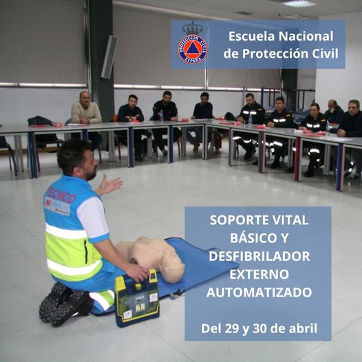 La próxima semana se imparten en la Escuela Nacional de @proteccioncivil @interiorgob 2⃣cursos sobre tratamiento de la parada cardiorrespiratoria y utilización rápida y segura del desfibrilador externo automatizado Oferta formativa #ENPC👉bit.ly/3ow9SH0