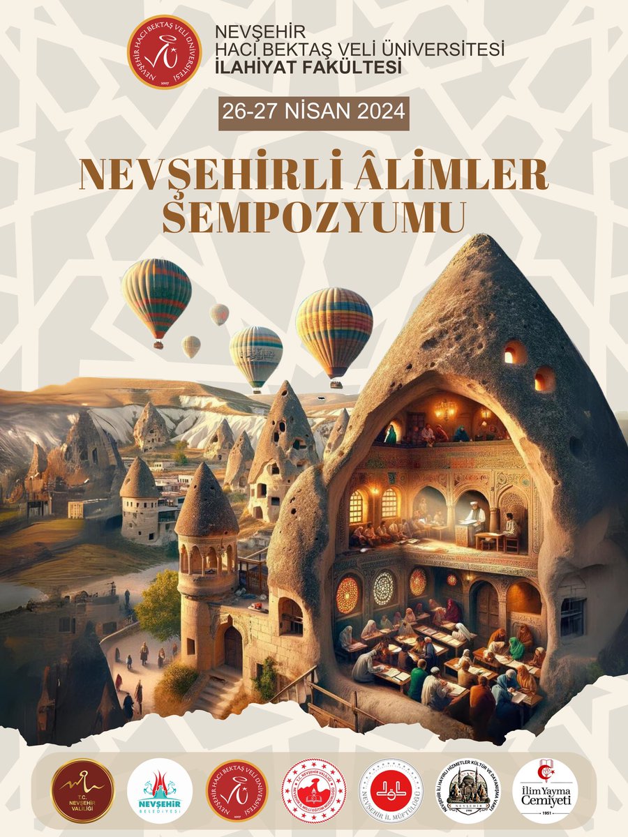 #NEVÜ İlahiyat Fakültesi tarafından ‘Nevşehirli Âlimler Sempozyumu’ düzenlenecek. Bilgi için👉nevalimsempozyum.nevsehir.edu.tr/tr 📆26-27 Nisan 2024 ⏱️09.30