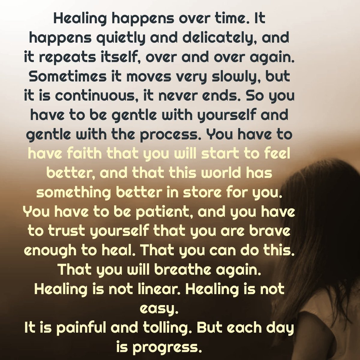 Part B

If Healing Is Hurting Toooooo Much

#WeAreNotAlone
#WeAreNot4gotten
#WeCantLooseHope
#WeCantGiveUpNow
#WeAreStillAmongTheLiving
#LifeIsHopeAndHopeIsLife