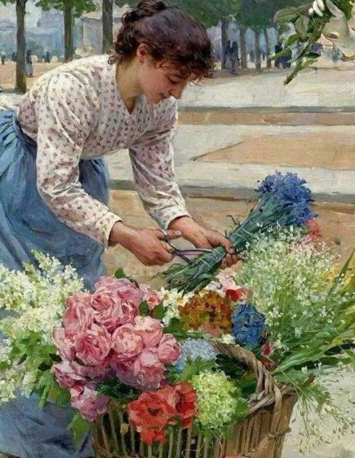 #BuongiornoATutti amici #GoodMorning #friends I am born in the smell that the rain sighs from the meadows. Happy Wednesday🌿🌺🌿 #WednesdayMotivation #24Aprile #Wednesdayvibe #GoodMorningEveryone #Art #Artist Louis Marie de Schryver