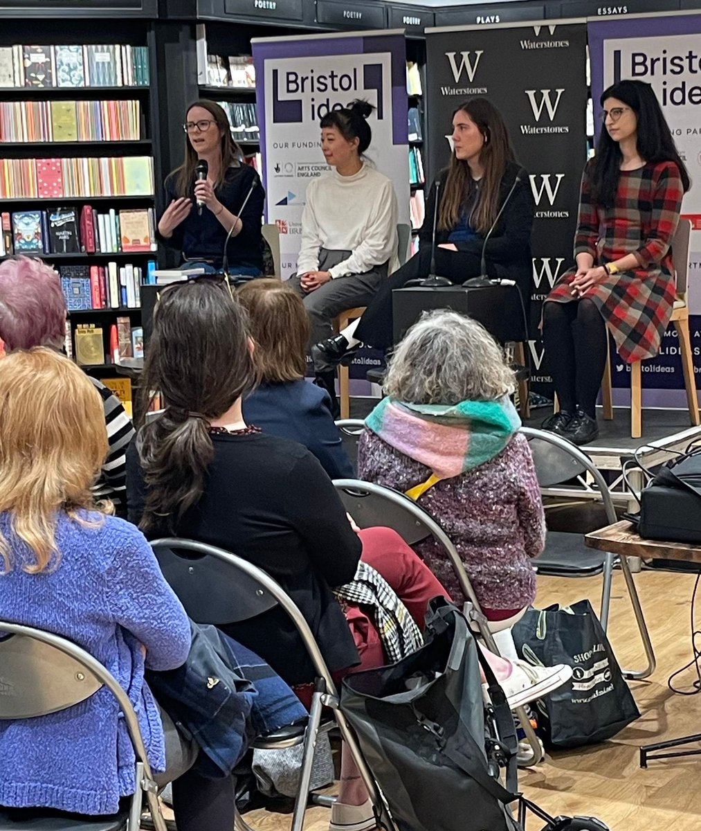 sianushka's tweet photo. Thank you Olivia Sudjic, Noreen Masud, Jessica Au, a fantastic audience, Waterstones and @bristolideas for a lovely #BWLF celebration https://t.co/izrzM0IXyF