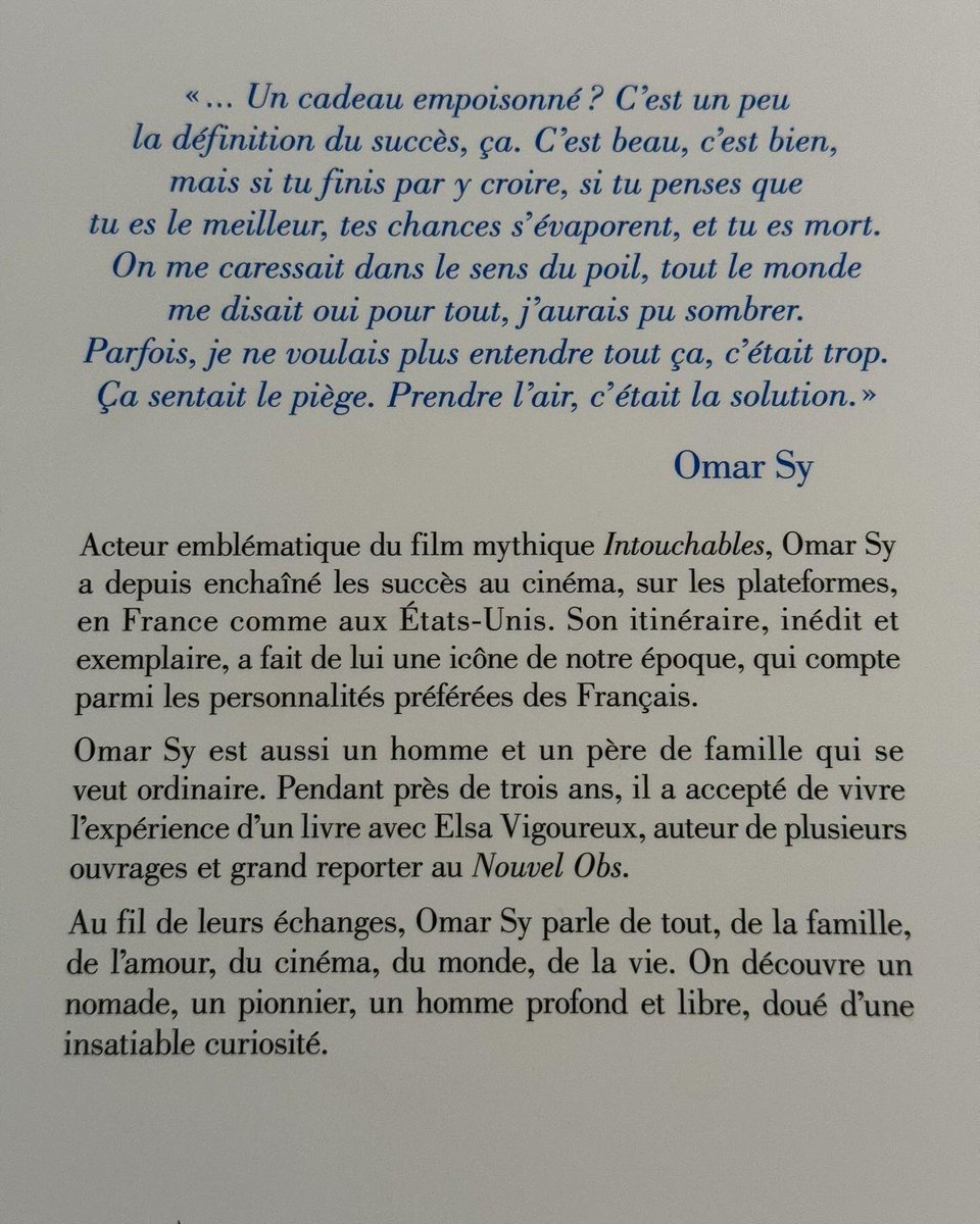 À lire 📖 comme à écouter 🎧, voilà trois ans d’échanges avec @OmarSy , icône d’une époque et ouvrier du rêve.