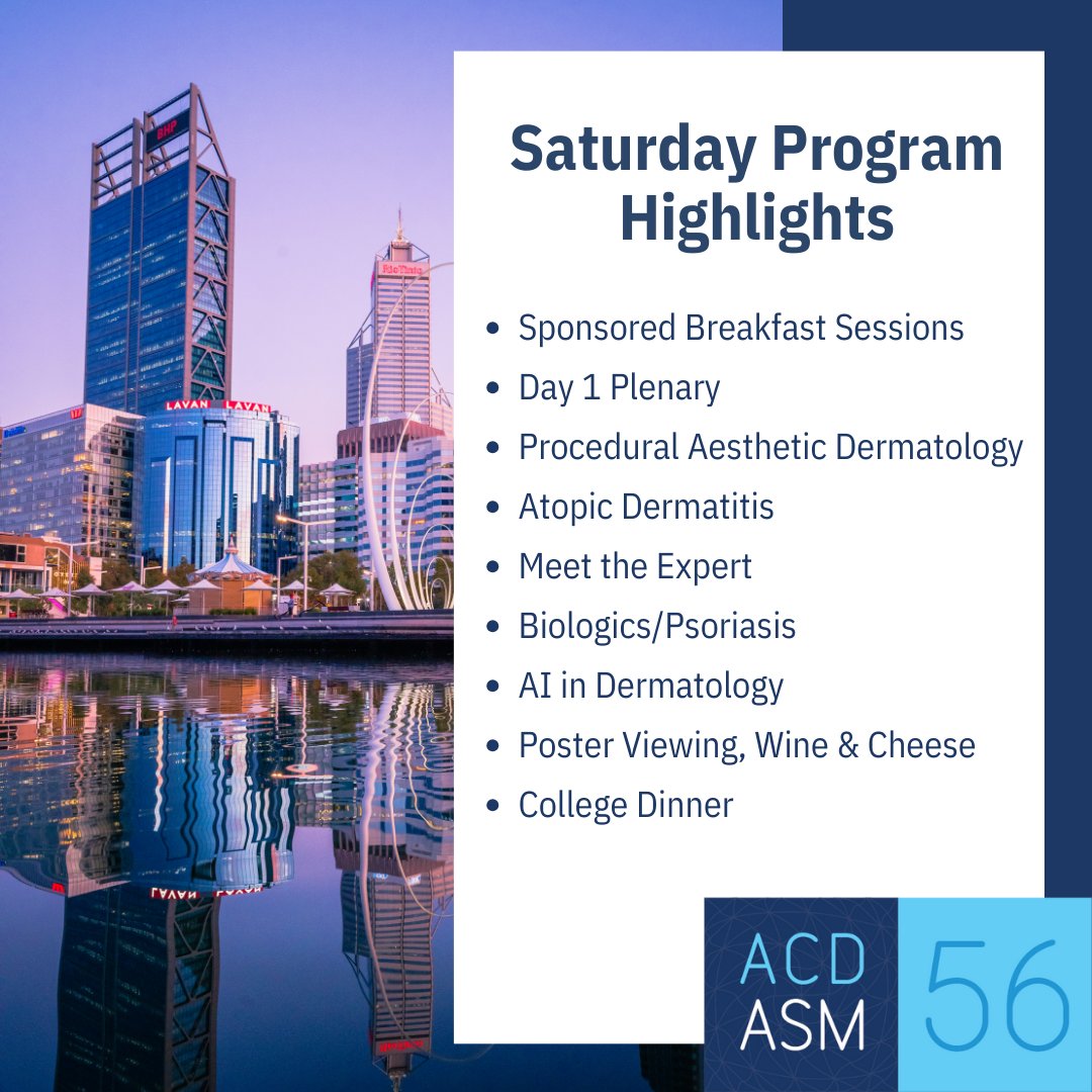 It’s not long to go until our 56th Annual Scientific Meeting kicks off and we are looking forward to welcoming all delegates, attendees, and exhibitors to the Perth Convention and Exhibition Centre from 11th – 13th May 2024. acdasm.com.au #ACDASM2024