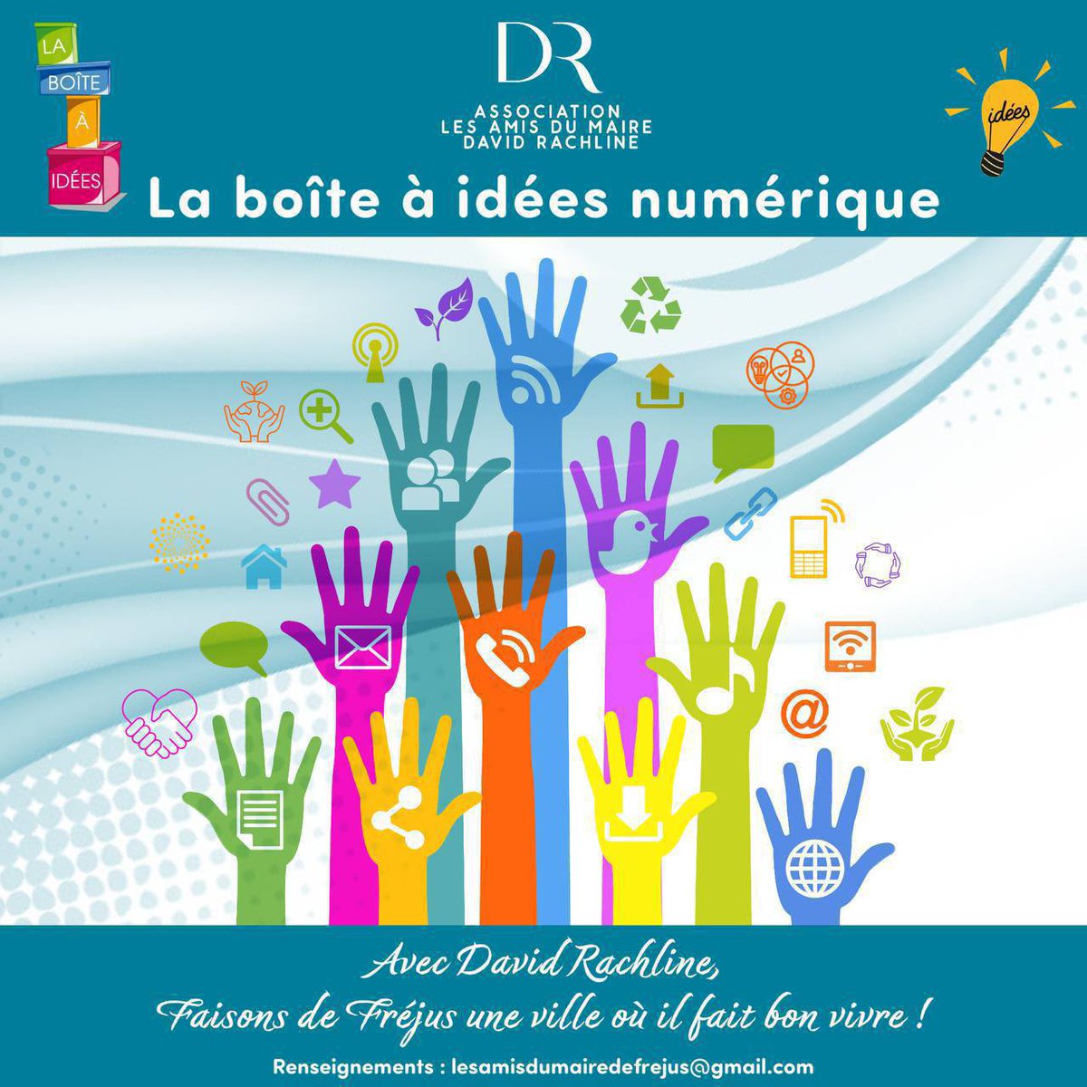 🔴 La boîte à idées numérique ! 👨‍💻 Remplissez le formulaire numérique et devenez pleinement acteurs de cette ville où il fait bon vivre, aux côtés du Maire @david_rachline et de ses équipes. 💻 docs.google.com/forms/d/e/1FAI…