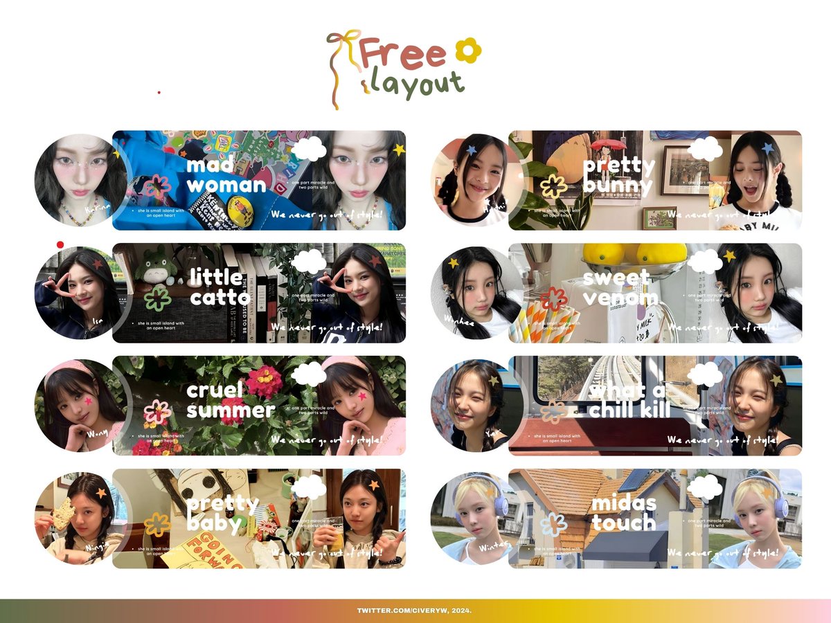 civeryw's tweet image. a repost would be appreciated! 🍋

dalam rangka merayakan ulang tahun ke-22 kak Kia (@alpaciaa), ada 8 FREE LAYOUT BUBBY yang bisa kamu bawa pulang malam ini loh!    

🍄 : Rabu, 24/04. 
🍥 : 19.05 WIB

info lengkapnya cek tweet dibawah ini yaa! 
#zonauang