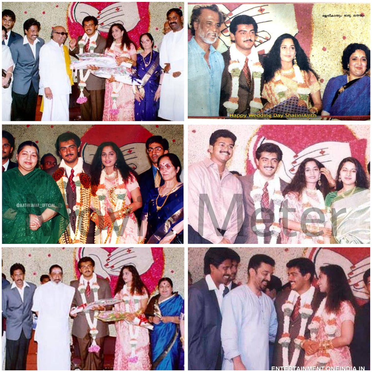 Throwback memories of #Ajithkumar & Shalini in the occasion of their wedding anniversary.

Karunanidhi | Jayalalitha | SivajiGanesan | Rajinikanth | Kamalhaasan | Vijay