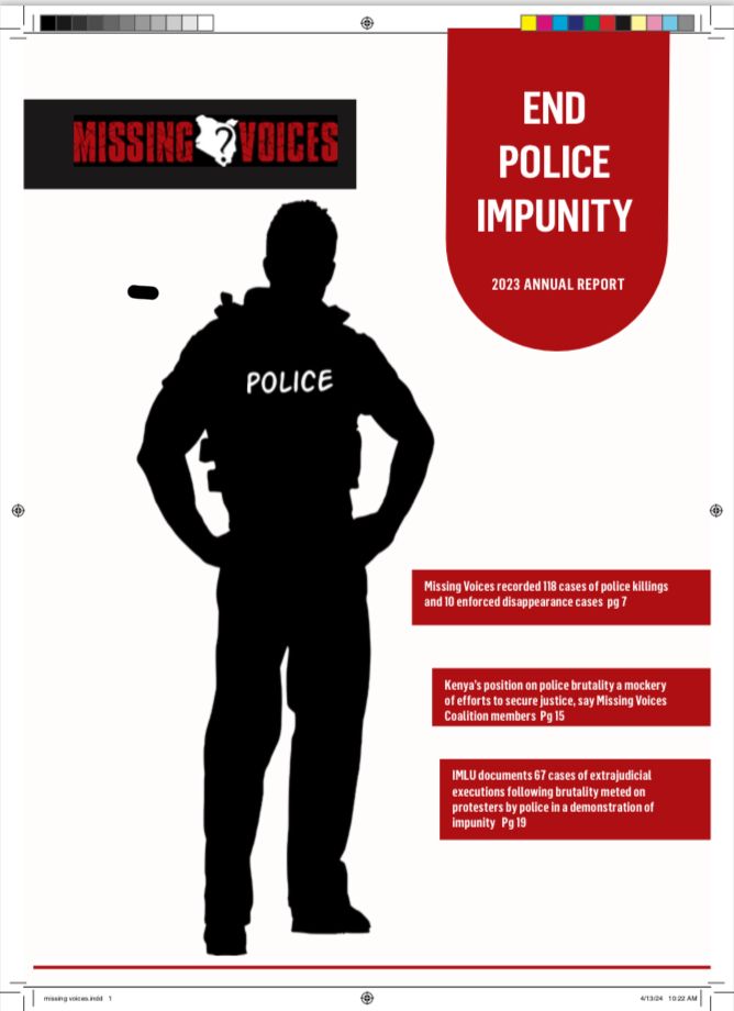 It's finally here! @MissingVoicesKE report on police impunity is now available. Dive into the findings and join the conversation. #EndPoliceImpunity