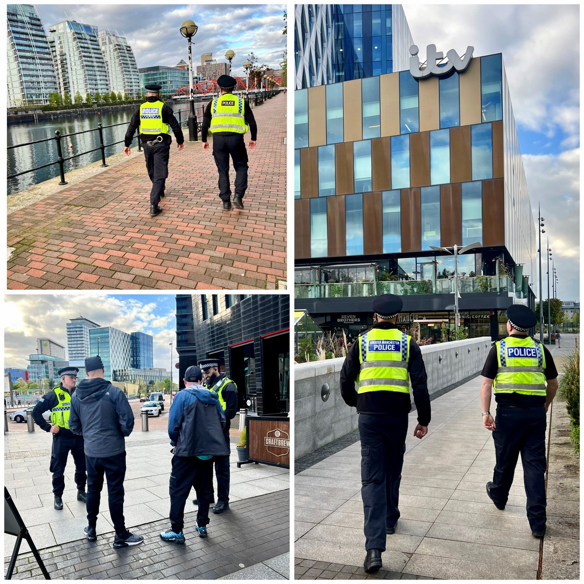 Ahead of events such as @WITWeekend and @CDBF_UK , specialist #Projectservator teams will be deploying around @MediaCityUK to ensure that residents, staff and visitors can all enjoy the area in safety. Play your part by reporting any suspicious behaviour orlo.uk/PfaFs