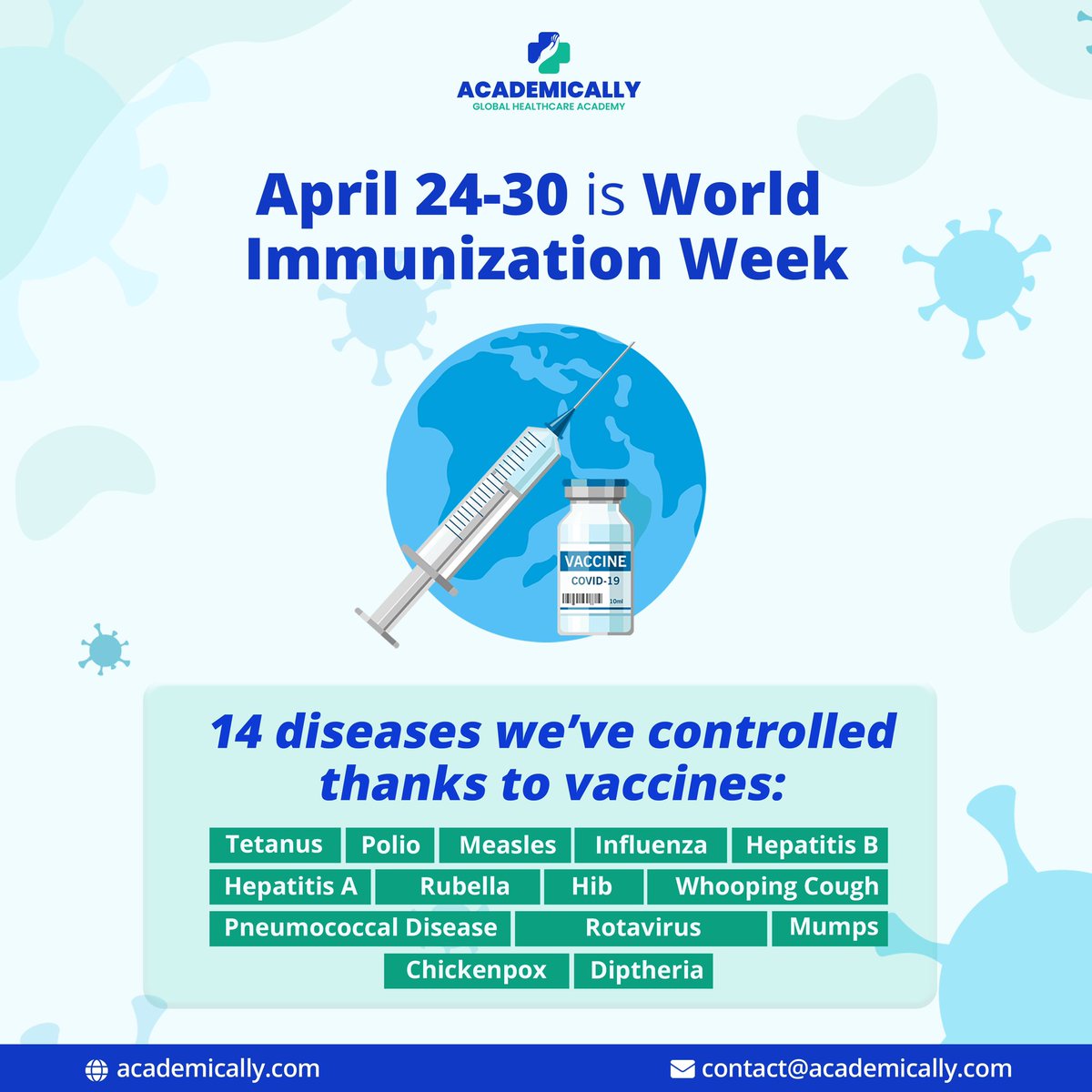 April 24-30 marks World Immunization Week—a global celebration of the life-saving power of vaccines! 💉✨ 

#worldimmunizationweek #immunisation #immunization #immunizationweek2024 #healthcareworkers #healthcare