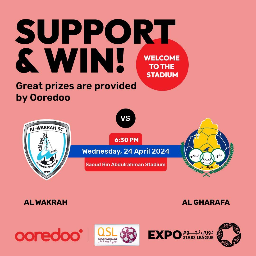 🔴 Exciting gift announcement in collaboration with Qatar Stars League! Hey there, sports fans! We’ve got some thrilling news that will elevate your stadium experience to a whole new level In partnership with Qatar Stars League, we’re thrilled to welcome you to the stadium