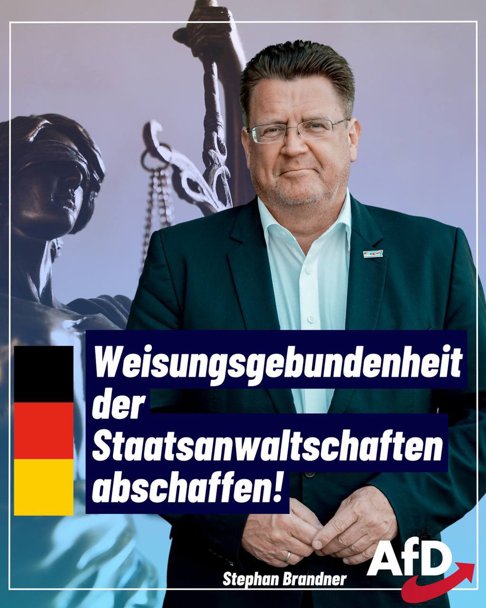 'Die Weisungsgebundenheit der Staatsanwaltschaften muss grundsätzlich abgeschafft werden. Transparenzregelungen sind an sich eine Selbstverständlichkeit.'
👉instagram.com/p/C5inq6TNcCi/…
#FürdieBürger✌️
#AfD🇩🇪
#WK194 #Berlin #Bundestag #Brandner