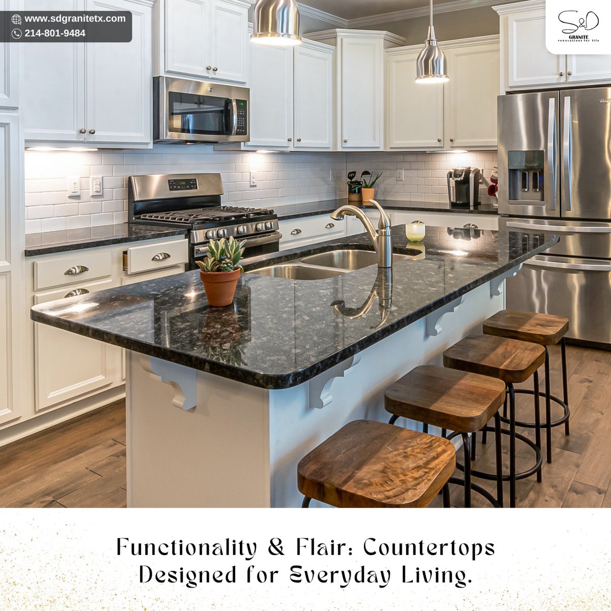 Invest in Style: Countertops That Increase Your Kitchen's Value.

Contact us for more:
Visit sdgranitetx.com📍
Call - 📞214-801-9484

#granite #marblecountertops #quartzitecountertops #granitecounters #granitecountertops #marble #tiles #kitchendecor #kitchenideas