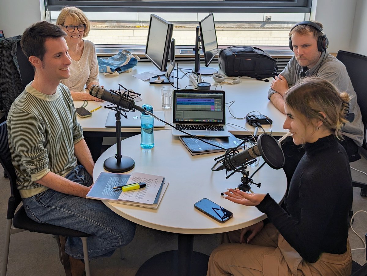 After months of hard work, we're excited to share a sneak peak of our team recording the first of our SKACH #podcast series on all things #radioastronomy