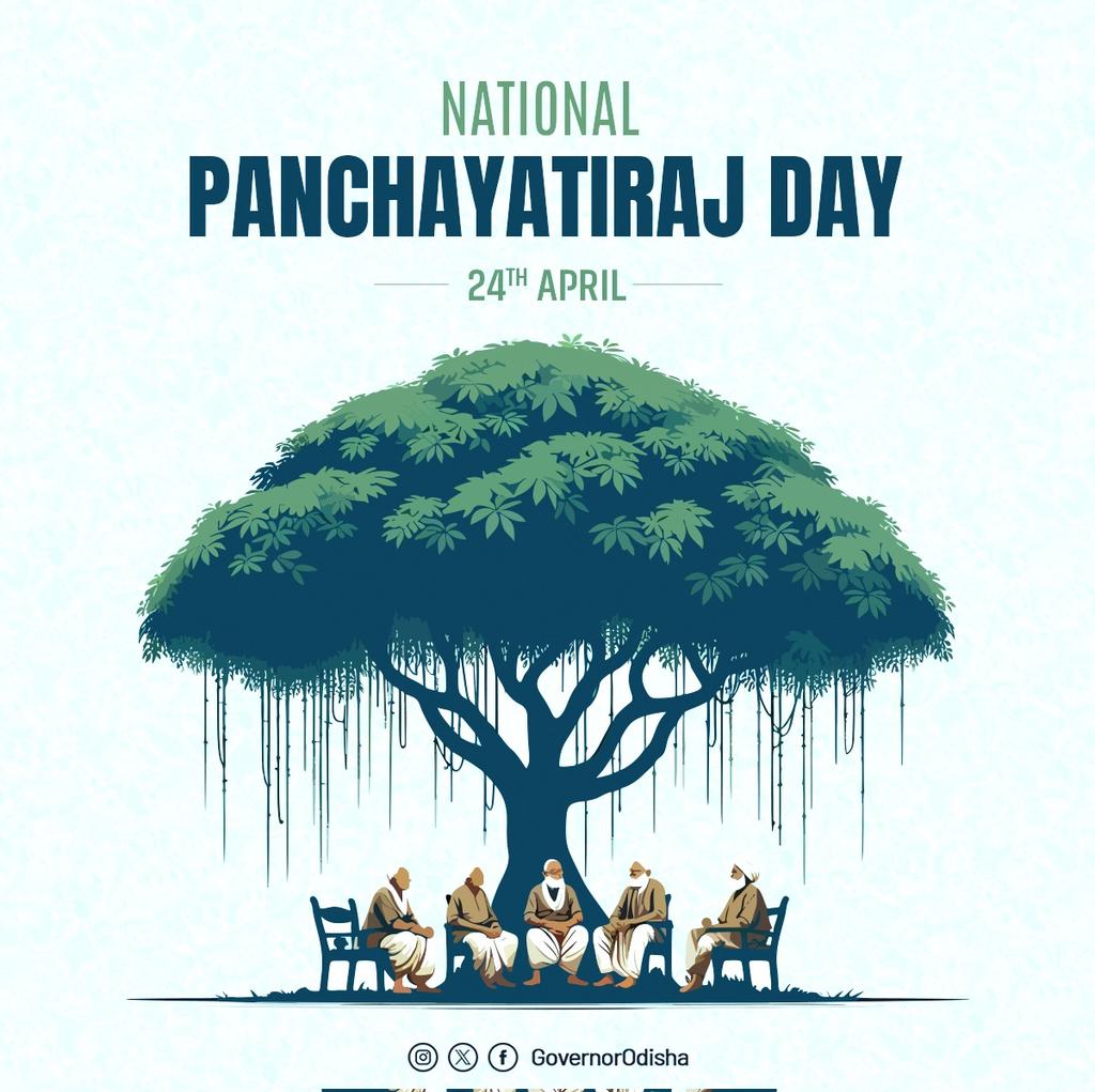 On #NationalPanchayatiRajDay, we reflect on the progress of decentralized governance in India. Hon'ble Governor has appreciated the dedication of our panchayat leaders who are the backbone of rural development.