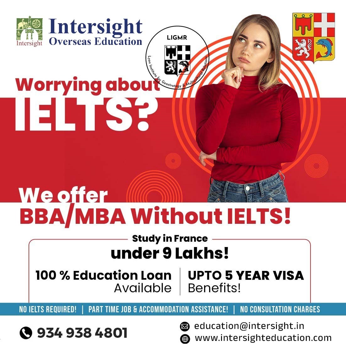 Study MBA/BBA In France Without IELTS

* Most Affordable Programs
* Upto 100% Educational Loan
* Upto 5 Year Visa Benefits
#studyinfrance #france #AbroadStudy #mbainfrance