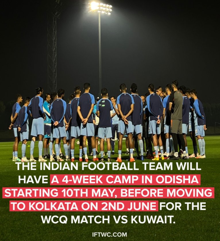 The Blue Tigers are set to have a 4 week camp ahead of the WCQ matches against Kuwait and Qatar in June. Can we hope to see a better performance finally? 👀

#IndianFootball