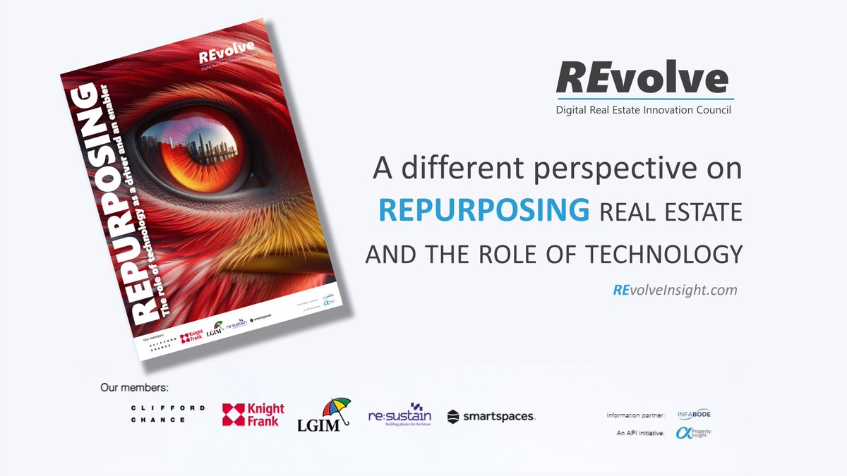➡ A paper launched today exploring impact of tech on the demand / supply of buildings, the challenges associated with repurposing and how tech can help.

➡Download here : revolveinsight.com

#PropTech #AI #ESG #GIS #BIM #Data