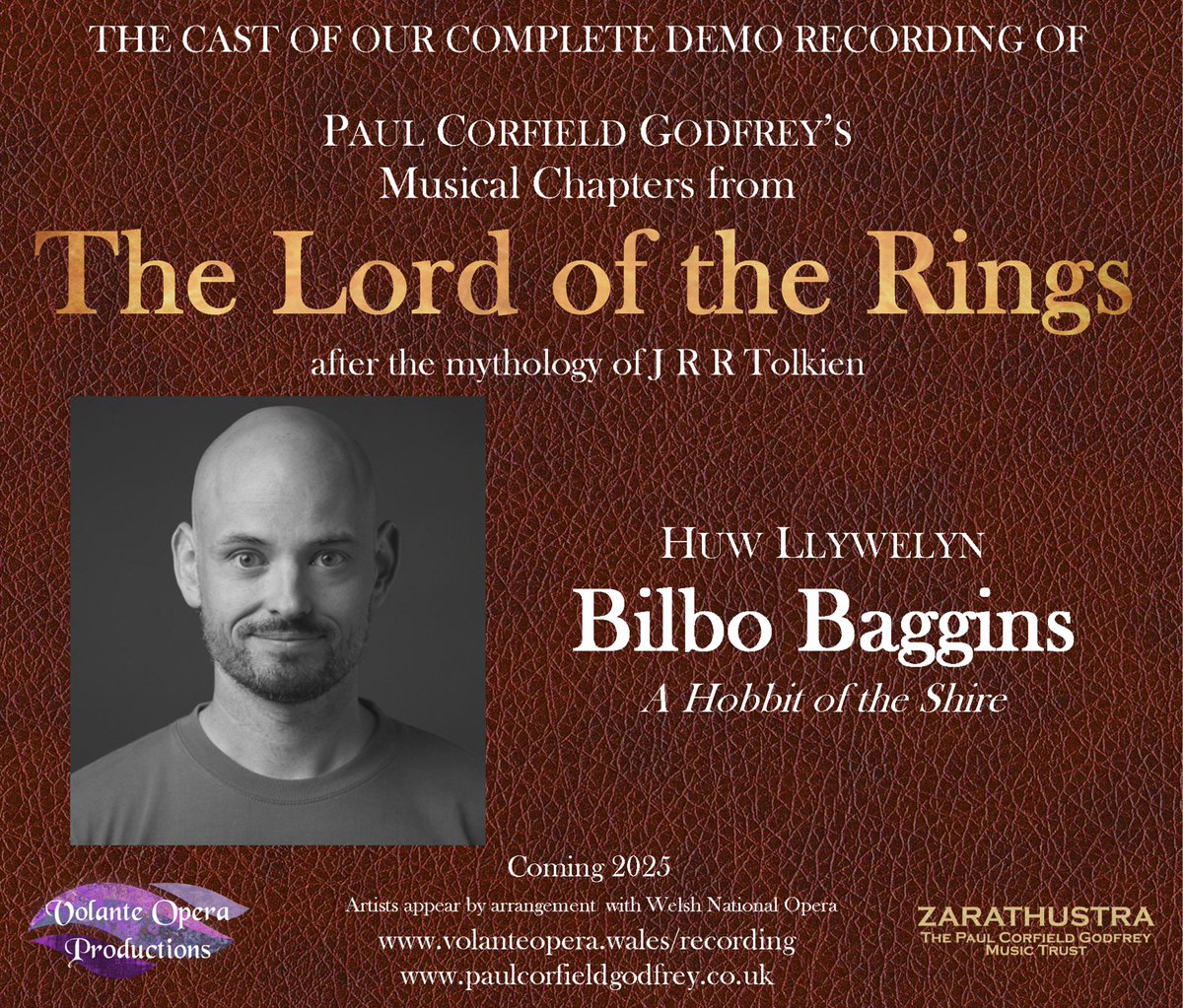 OperaVolante's tweet photo. Huw Llywelyn will be performing the role of #bilbo on our Complete Demo Recording of @TheCorfield Musical Chapters from #lordoftherings
For more information please visit our website: https://t.co/io77nBkpM7
#tolkien #opera #thelordoftherings #middleearth  #hobbit #hobbiton https://t.co/5H76DkuYv5