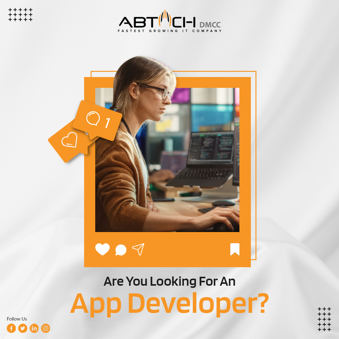 Your app development project is only as good as the idea rooting from it. As a result, it is essential to choose the right team for your project.

#AbtachDMCC #mobileappdevelopment #appdevelopment #appdesign #applicationmobile #webapplication #websitedesign #websitedesigner
